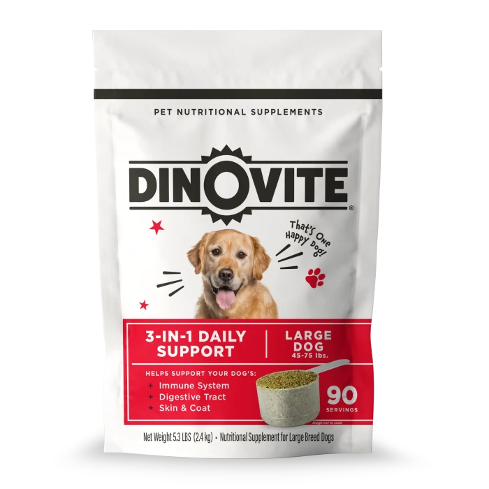 The real Dinovite for Dogs Large bag